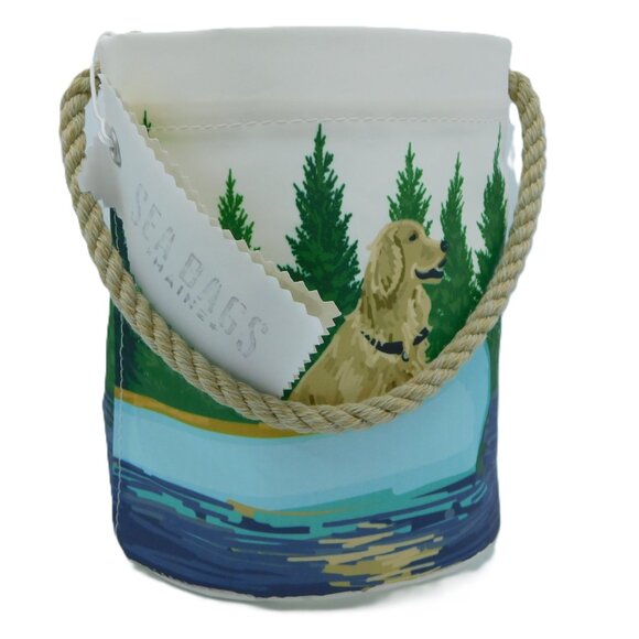 Sea Bags of Maine Retriever in Blue Canoe Bucket Bag | Preppy | NWT - Picture 12 of 12